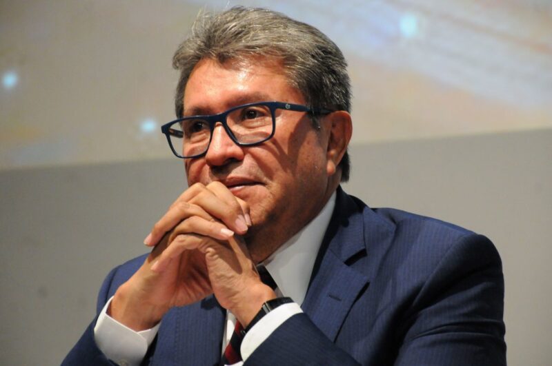 Ricardo Monreal, senador de Morena, durante el acto protocolario.